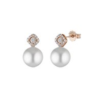 Boucles d'oreilles Coscia Perle Femme in Or Diamante LBEAAK660.1